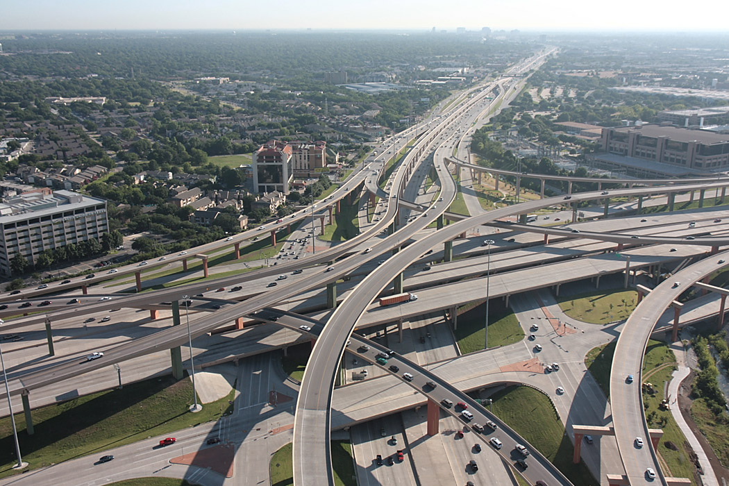 I-635 at US 75 aerial views