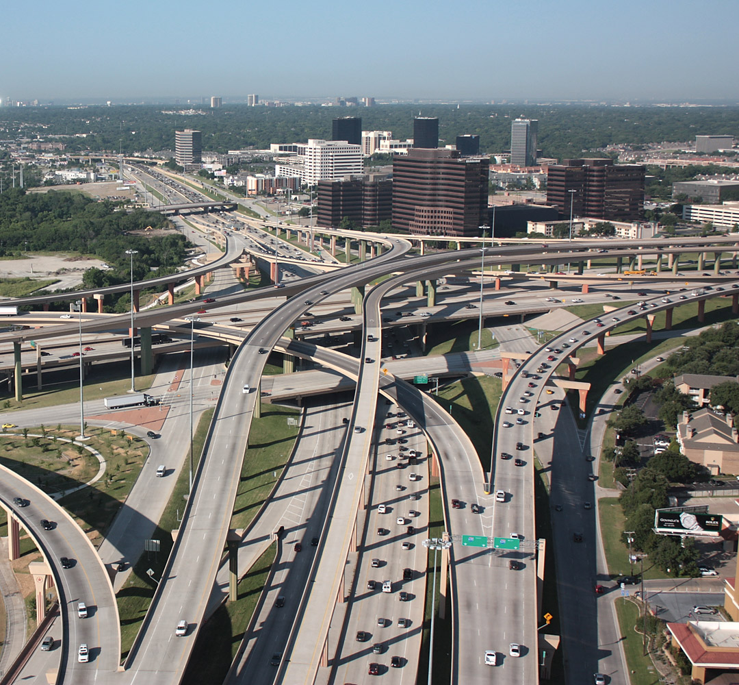 I-635 at US 75 aerial views