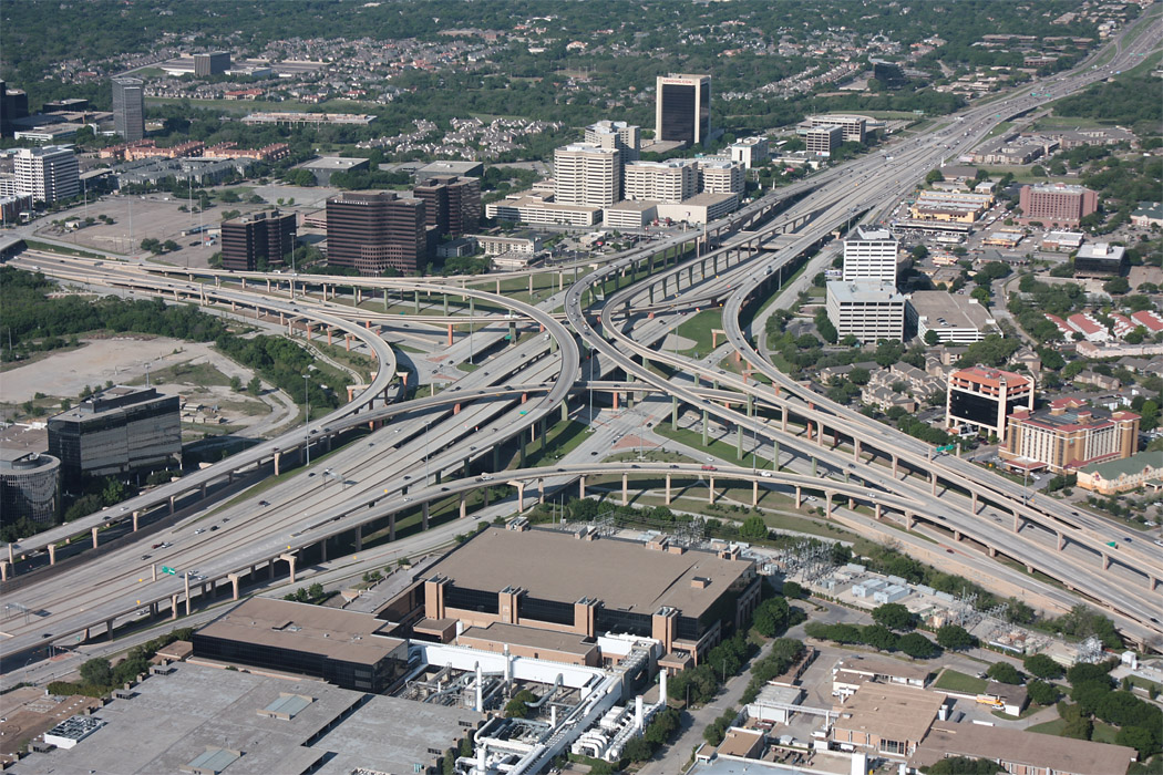 I-635 at US 75 aerial views