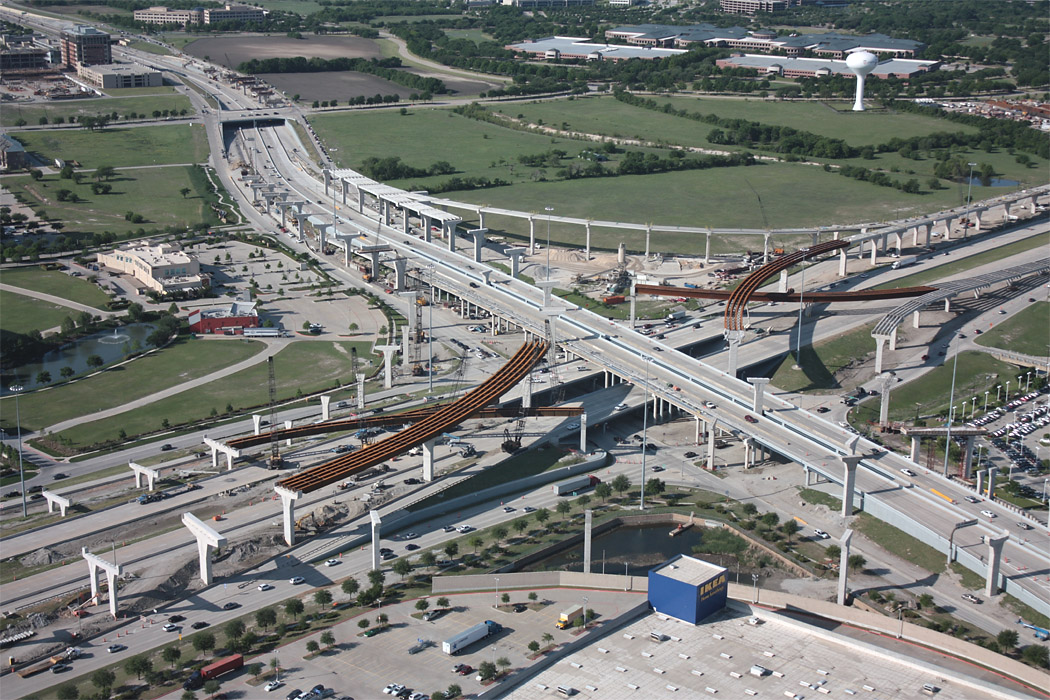 Dallas North Tollway Legacy aerial views