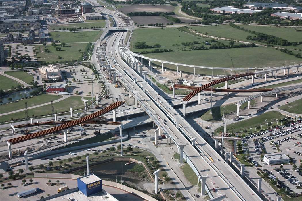 Dallas North Tollway Legacy aerial views