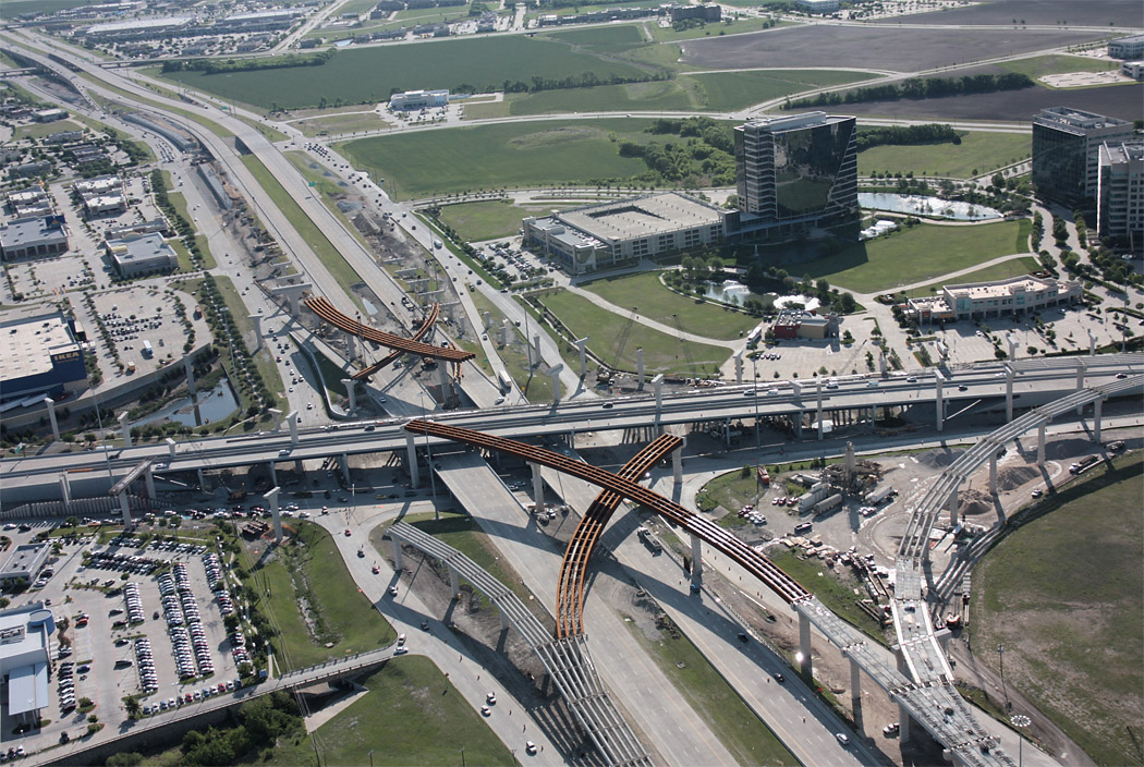 Dallas North Tollway Legacy aerial views