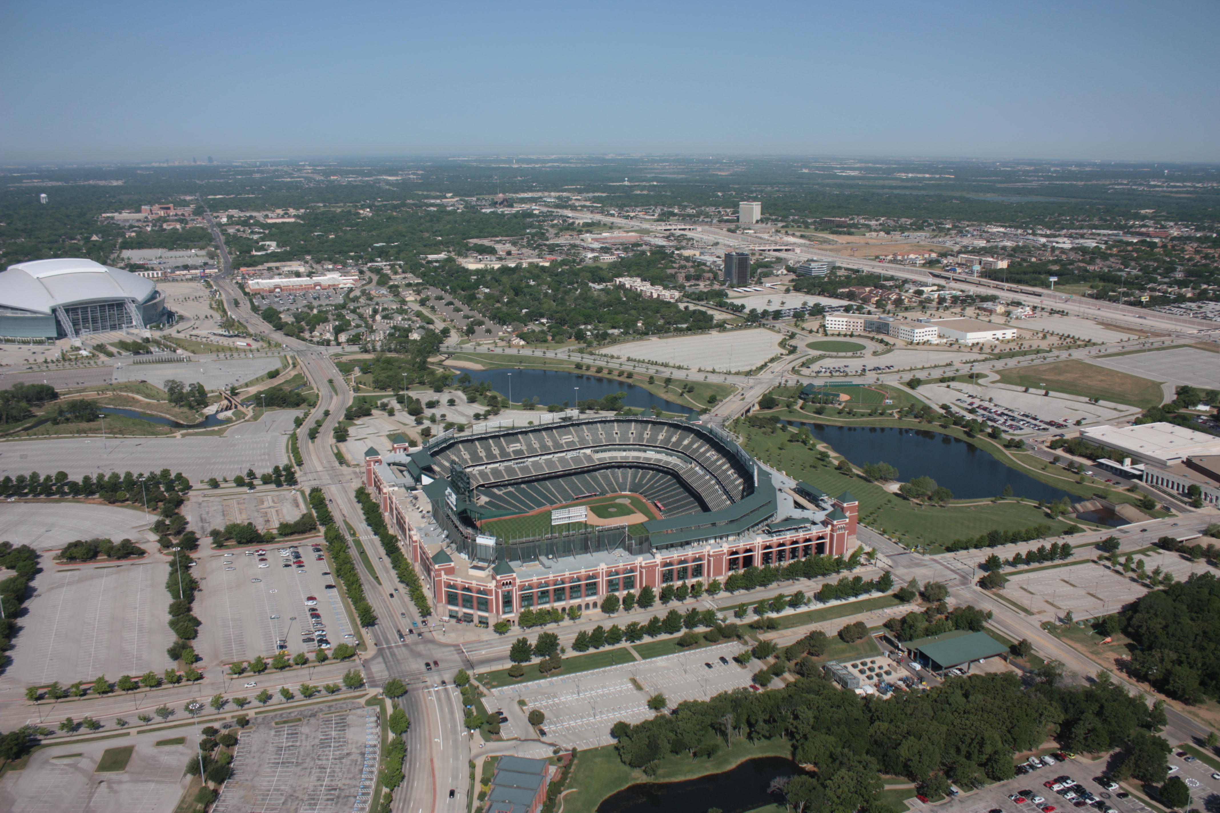 Arlington Stadiums aerial views