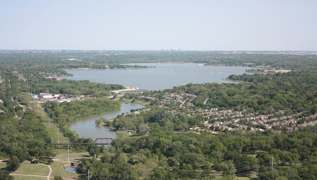 White Rock Lake aerial views