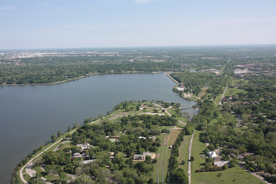 White Rock Lake aerial views