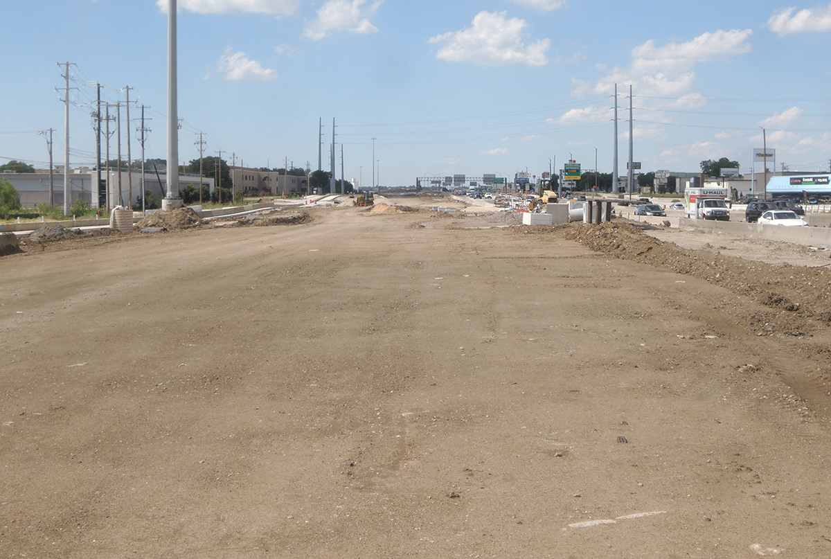 I-35E Phase 2 construction
