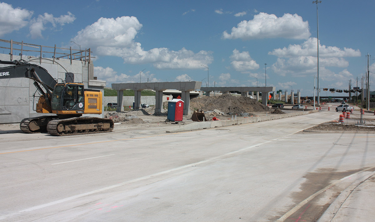 I-35E Phase 2 construction