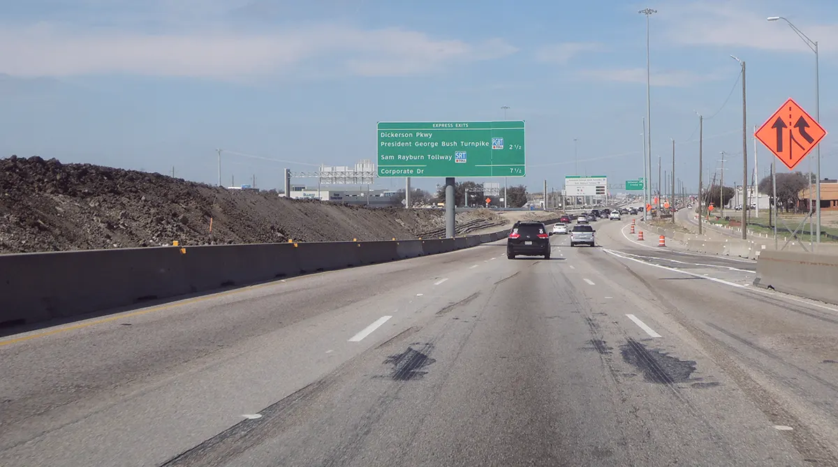 I-35E Phase 2 construction