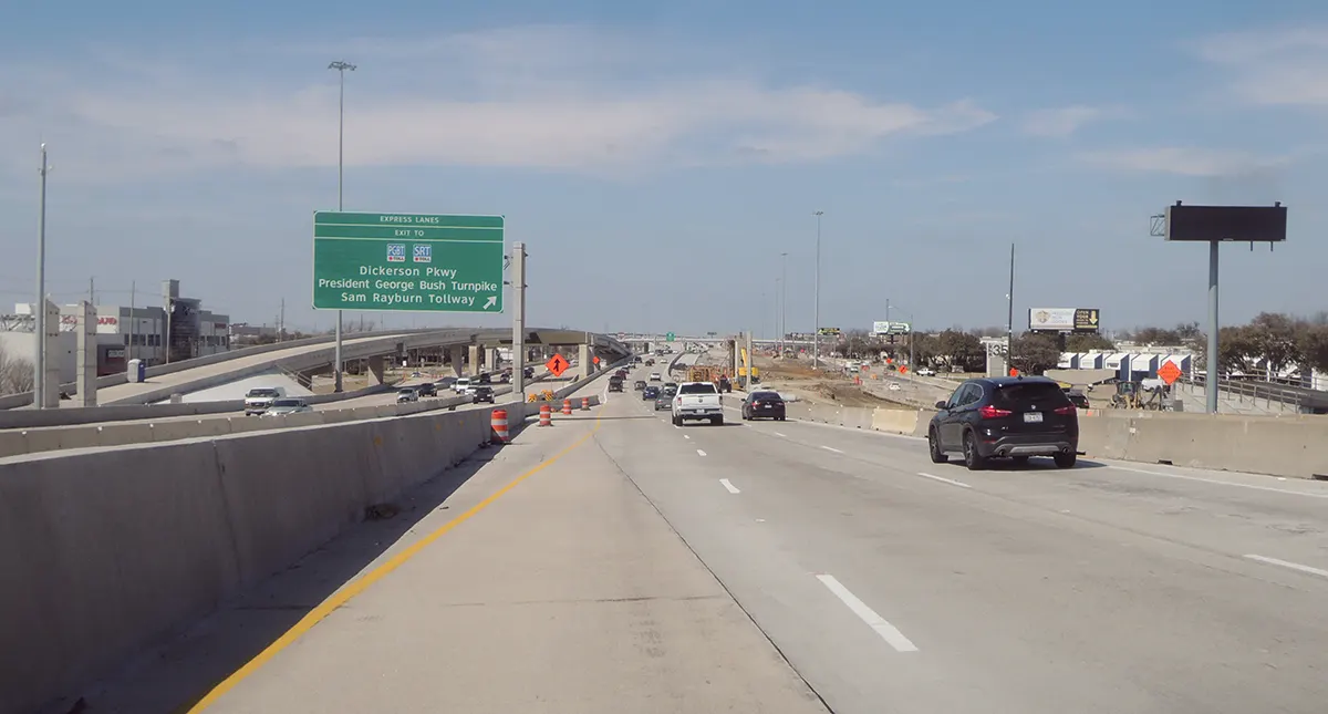 I-35E Phase 2 construction