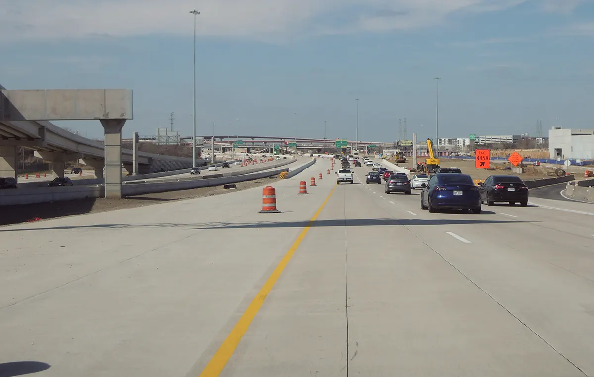 I-35E Phase 2 construction