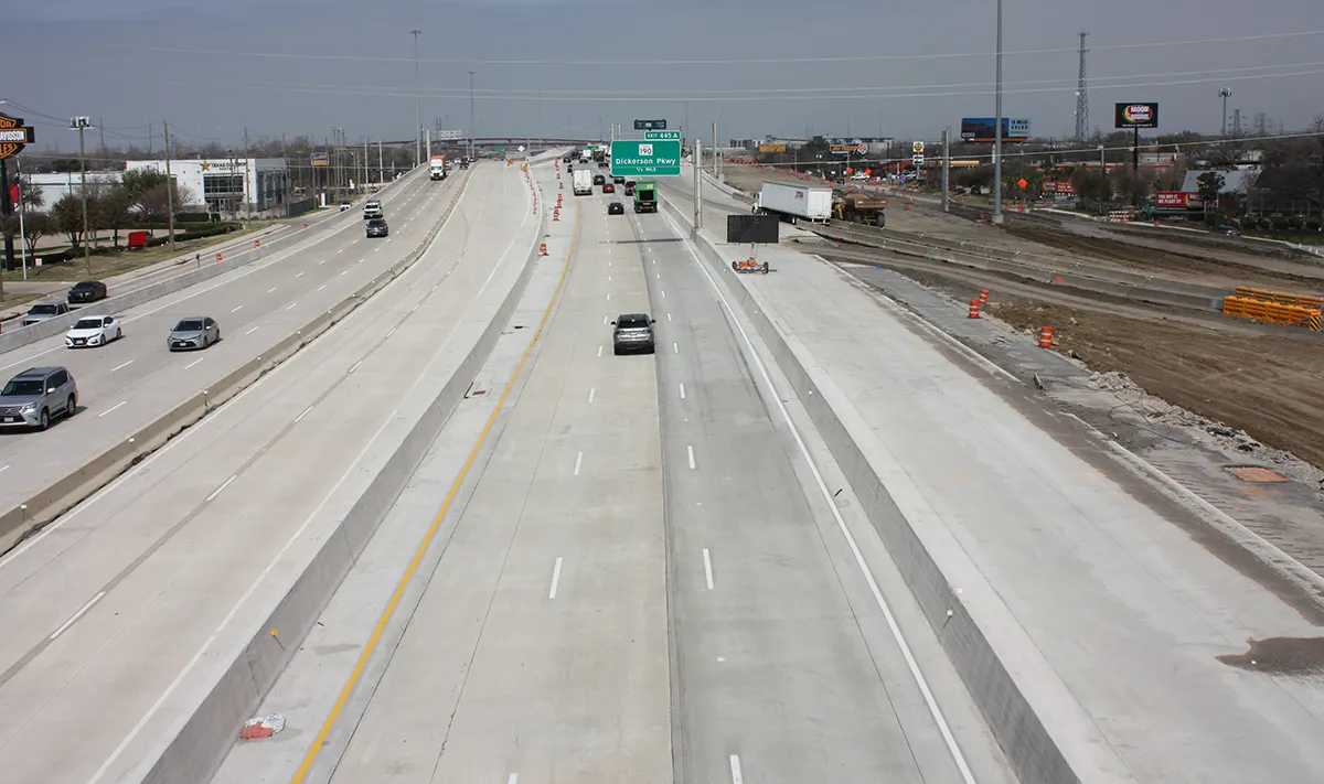I-35E Phase 2 construction