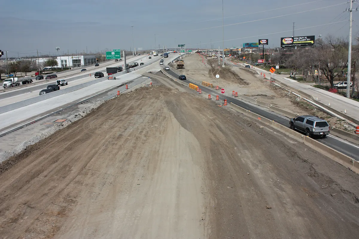 I-35E Phase 2 construction